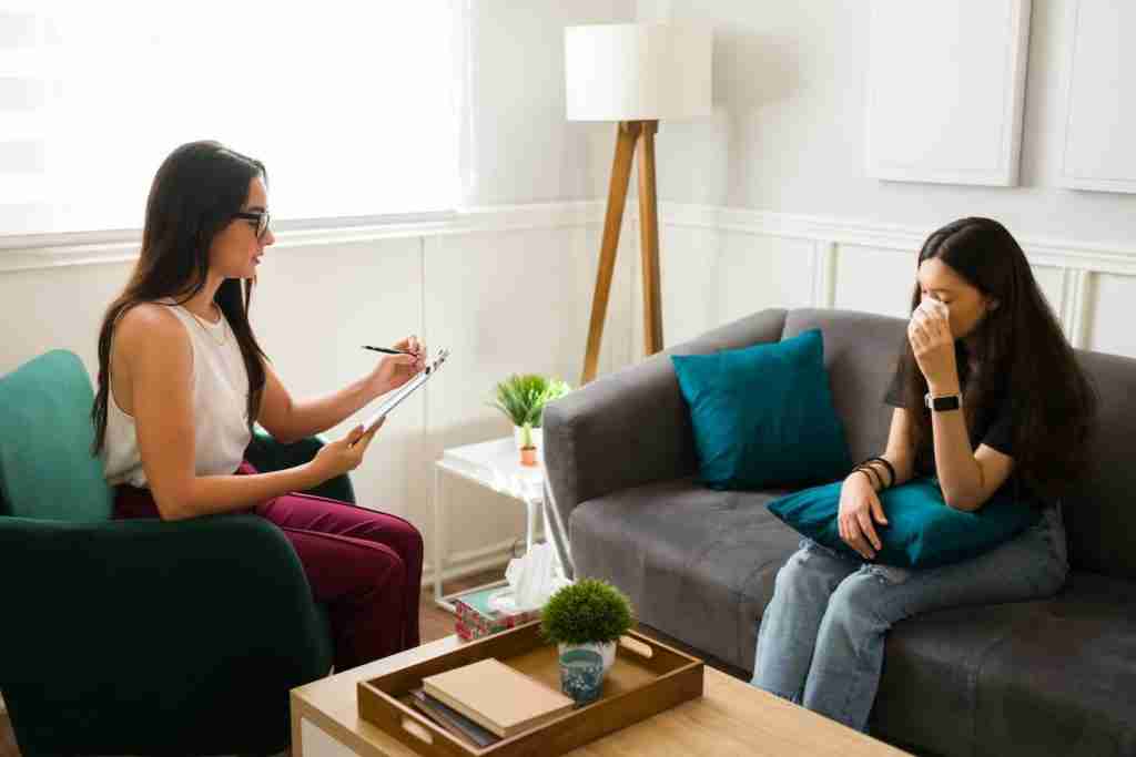 woman in therapy
