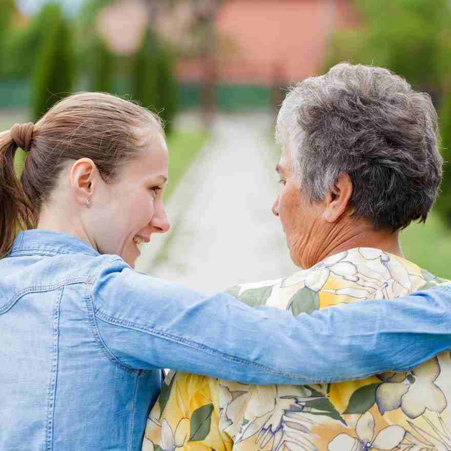woman with grandma