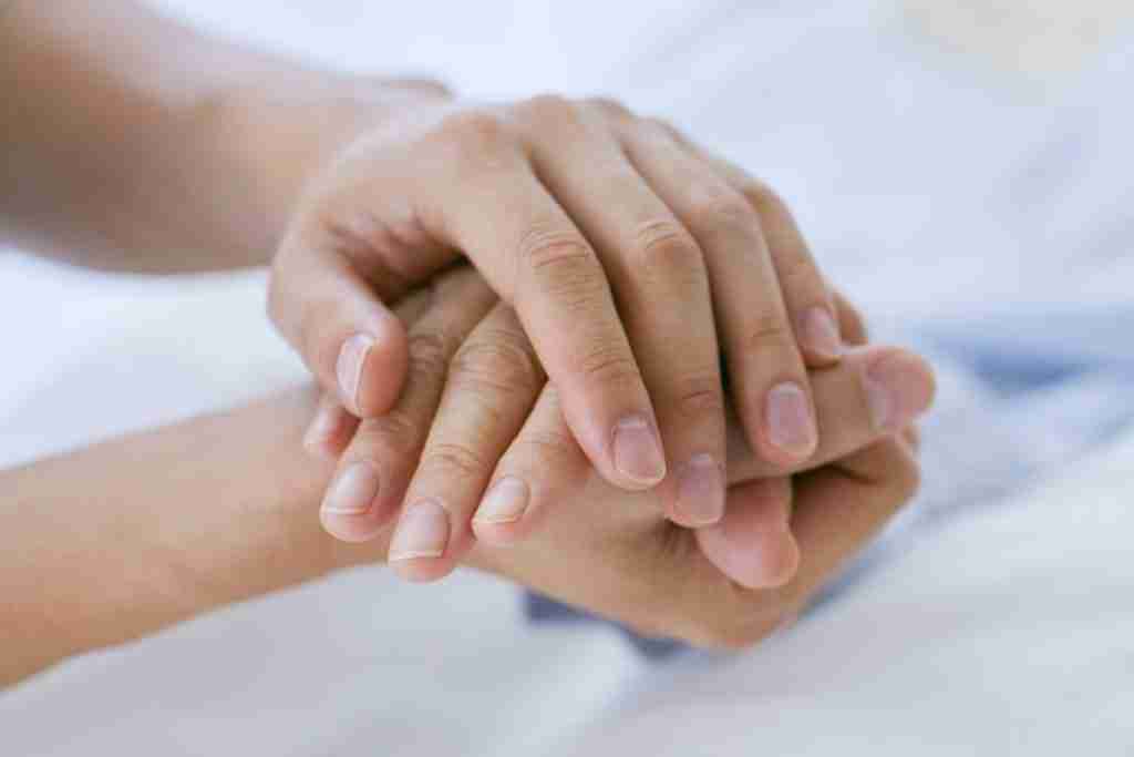 holding hands